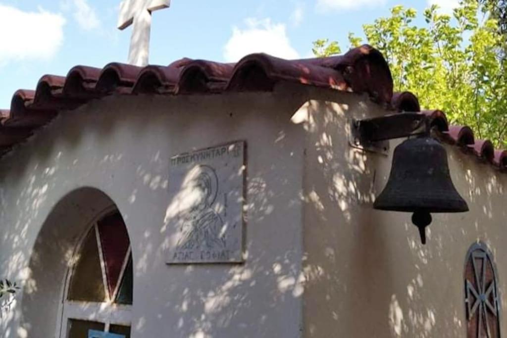 White Villa In Olive Trees And Seaview To Panagia Almiropótamos Exterior foto